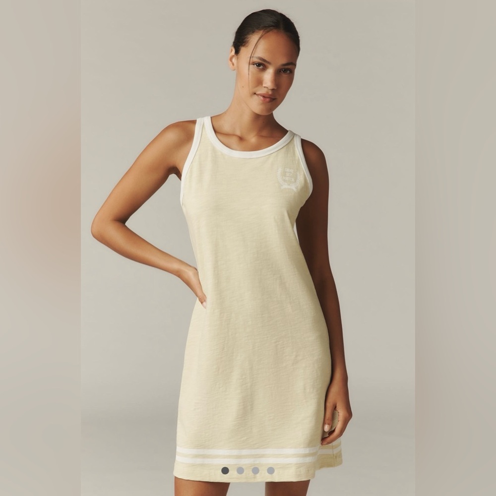 Sundry Racer Cotton Mini Dress